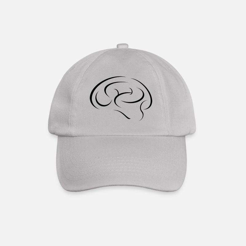 Brain abstract - Baseball Cap - grey