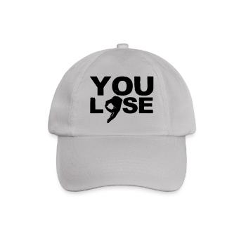 You Lose The Lookout Bongo Hole Circle Game prank - Baseball Cap - grey - Front