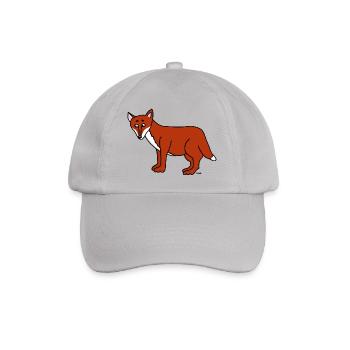 Natur Wild Wald Rotwild Fuchs - Baseballkappe - Grau - Vorne