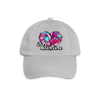Valentine's Day Be my Valentine geometric - Baseball Cap - grey - Front
