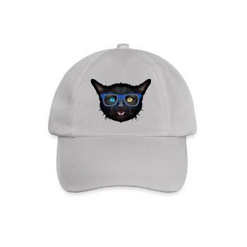 animal cat lulnette fancy minnows 402 - Baseball Cap - grey - Front