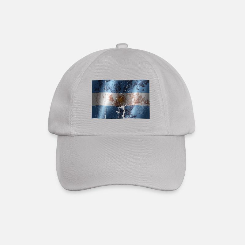 Drapeau de l'Argentine cool vintage utilisé sport look - Casquette classique - bruyère