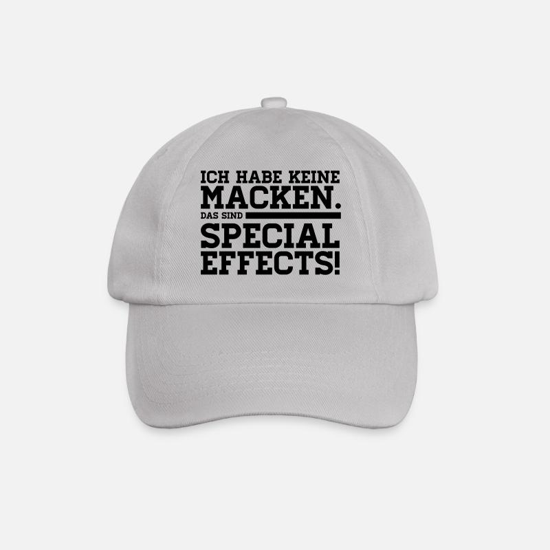 ICH HABE KEINE MACKEN - DAS SIND SPECIAL EFFECTS! - Baseballkappe - Grau