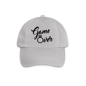 game over - Baseballkappe - Grau - Vorne