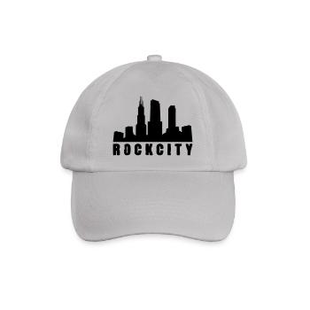 rock city - Baseballkappe - Grau - Vorne
