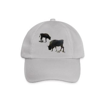 Bison avec jeune animal - Casquette classique - bruyère - Devant