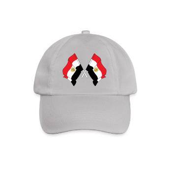 Two flags Egypt - Baseball Cap - grey - Front