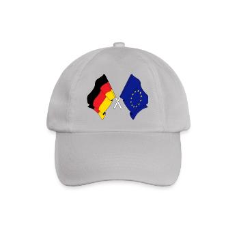 Deux drapeaux croisés de l’Allemagne et du drapeau de l’Europe - Casquette classique - bruyère - Devant