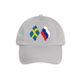 Drapeau Suède drapeau Russie - Casquette classique - bruyère - Devant