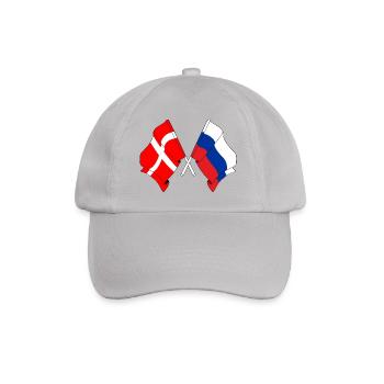Drapeau Danemark, drapeau Russie - Casquette classique - bruyère - Devant
