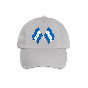 Two flags Nicaragua - Baseball Cap - grey - Front