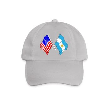 Drapeau des États-Unis et drapeau de l’Argentine - Casquette classique - bruyère - Devant