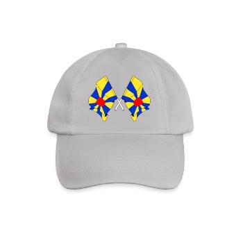 Two flags West Flanders Belgium - Baseball Cap - grey - Front