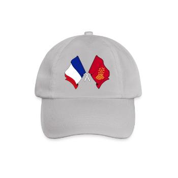Languedoc-Roussillon & Frankreich – Eine Identität - Baseballkappe - Grau - Vorne