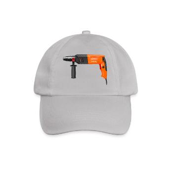 drilling machine - Baseball Cap - grey - Front