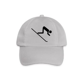 ski - Baseballkappe - Grau - Vorne