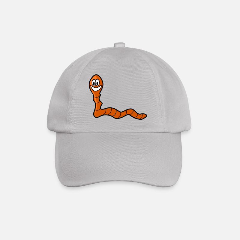 Worms - Baseball Cap - grey