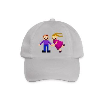 couple love paare wedding verlobung hochzeit224 - Baseballkappe - Grau - Vorne