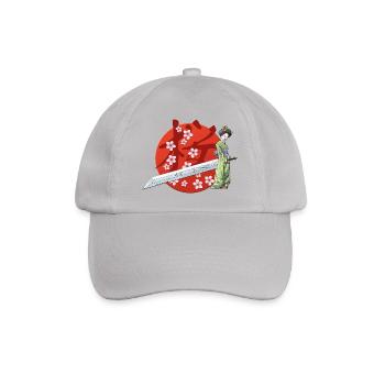 Sakura geisha with sword - Baseball Cap - grey - Front