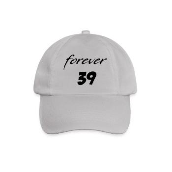 Forever 39 | suitable for the 40th birthday - Baseball Cap - grey - Front