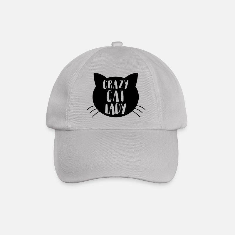 Crazy cat Lady - Baseballkappe - Grau