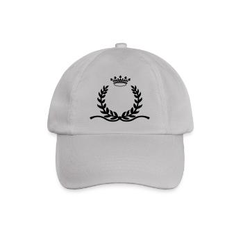 Laurel wreath with long spurs crown - Baseball Cap - grey - Front