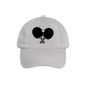 Deux battes de tennis de table croisées avec balle - Casquette classique - bruyère - Devant