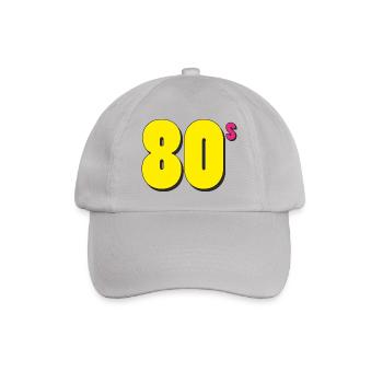 80s BIG - Baseballkappe - Grau - Vorne