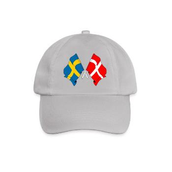 Flag Sweden, flag Denmark - Baseball Cap - grey - Front