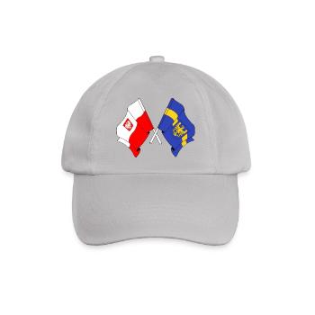 Flag Poland Silesia - Baseball Cap - grey - Front