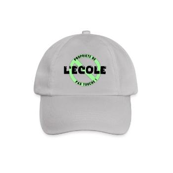School Property, Black - Baseball Cap - grey - Front
