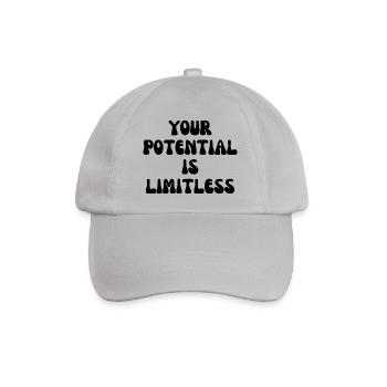 Your potential is limitless - Baseball Cap - grey - Front