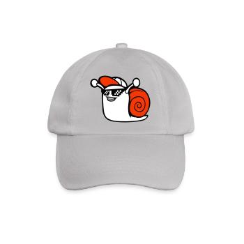 Snail Sunglasses Cute Cute Happy Cool - Baseball Cap - grey - Front