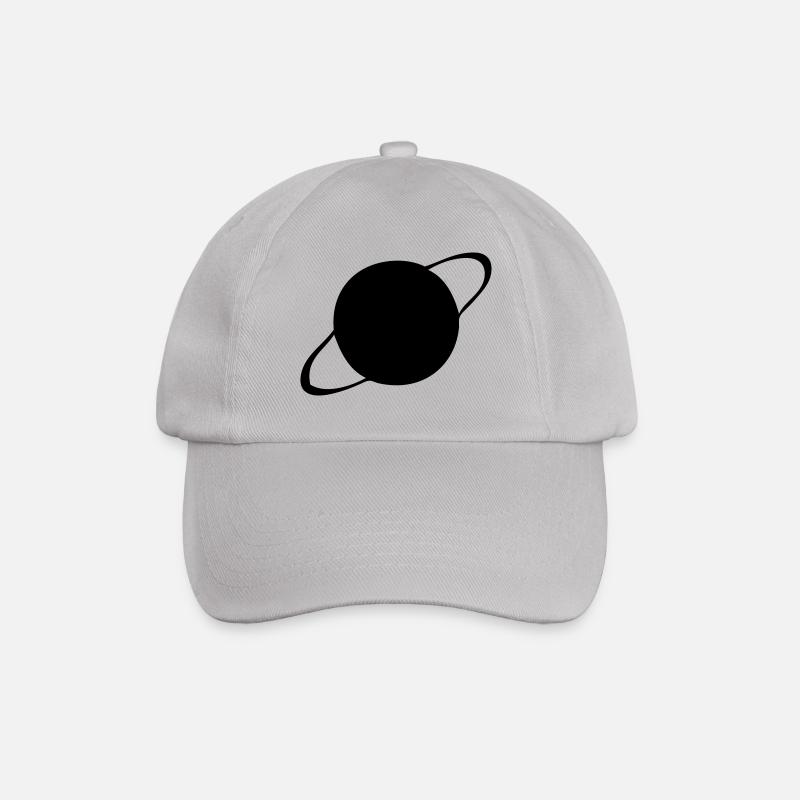 Saturn - Planet - Baseballkappe - Grau