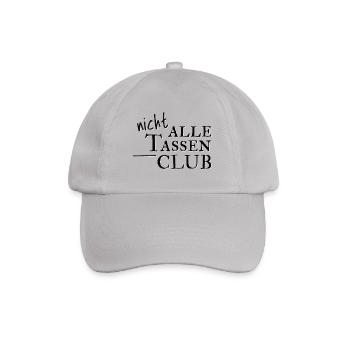 Nicht alle Tassen im Schrank Club! Links & Grün - Baseballkappe - Grau - Vorne