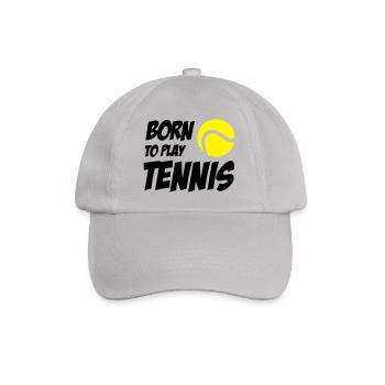 Born to play Tennis - Baseball Cap - grey - Front