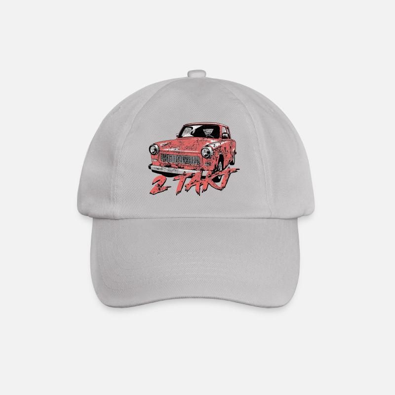 601 Korallrot - Baseballkappe - Grau