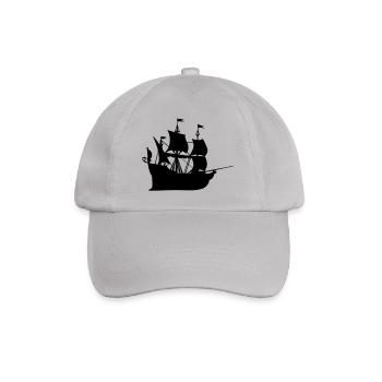 Ship Gift Idea - Baseball Cap - grey - Front