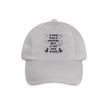 cat - Baseball Cap - grey - Front