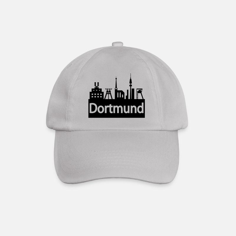Skyline Dortmund - Baseballkappe - Grau