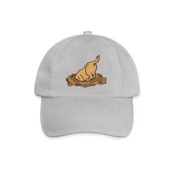 Hund - Baseballkappe - Grau - Vorne