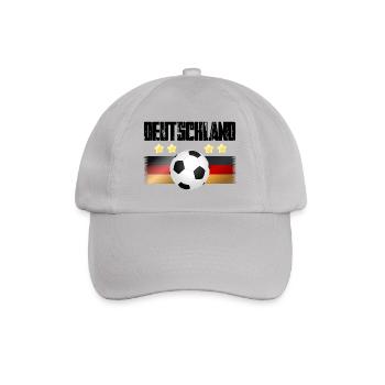 Fußball Deutschland - Baseballkappe - Grau - Vorne