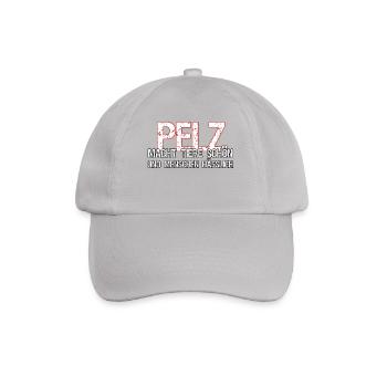Pelz Tier Tiere Tierschutz Tierschützer Geschenk - Baseballkappe - Grau - Vorne