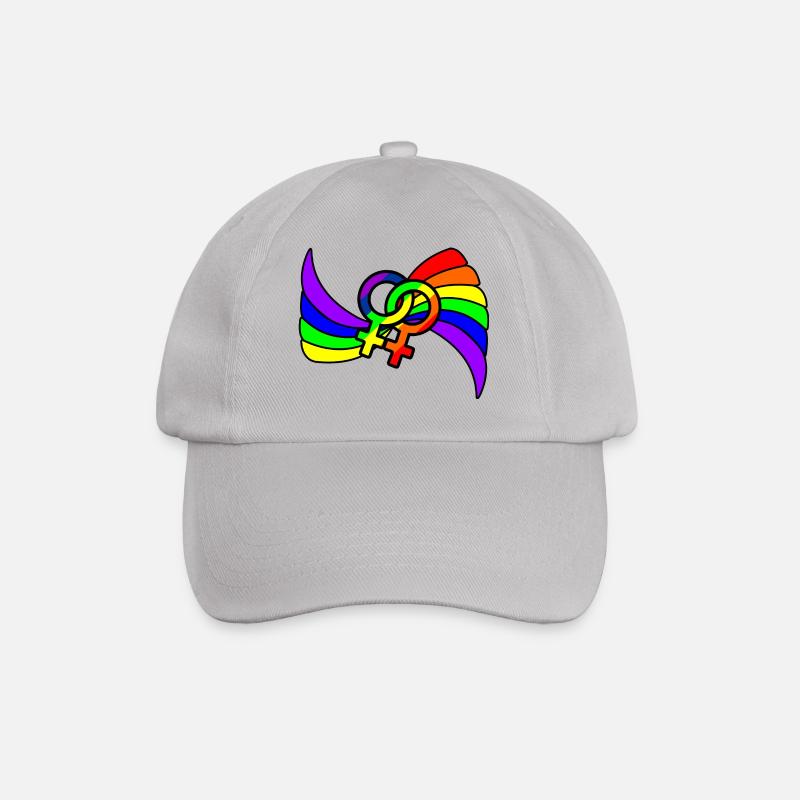 Logo de Rainbow lesbies fier - Casquette classique - bruyère