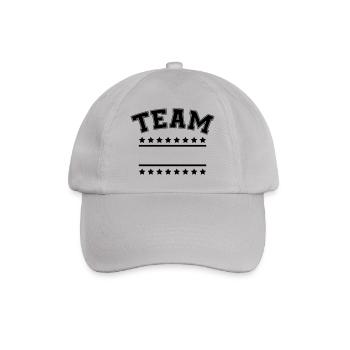 team - Baseball Cap - grey - Front