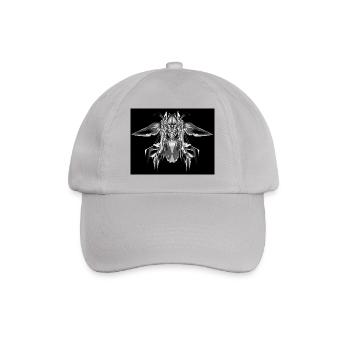 Black and white art - Baseball Cap - grey - Front