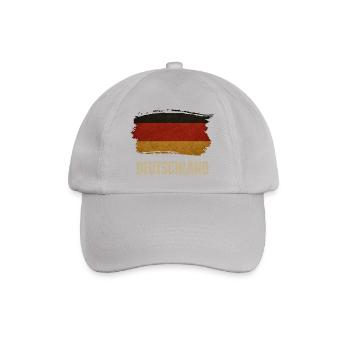 Grunge flag of Germany, proud German - Baseball Cap - grey - Front