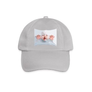 Bébé luxueux en tissu blanc - Casquette classique - bruyère - Devant