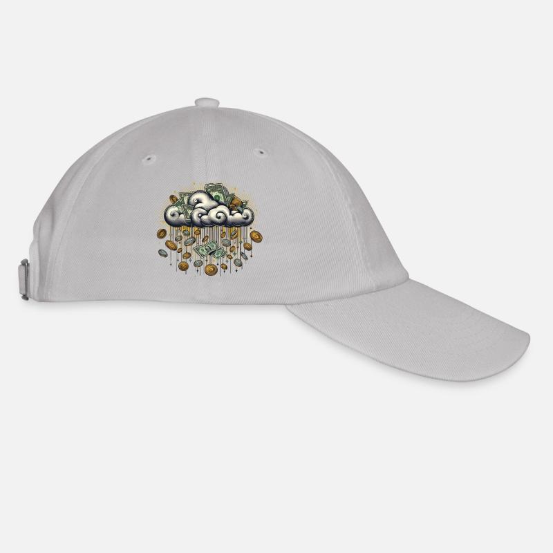 Regen von Geld ☁️💸💸 - Baseballkappe - Grau