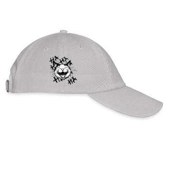 Laughing 🐈😂 cat - Baseball Cap - grey - Right